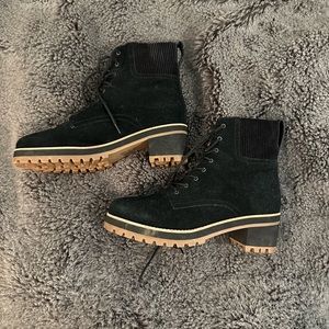 Madewell Lace Up Suede Boots